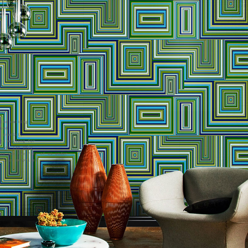 Color Block Wall Decor 900 Wallpaper Roll for Coffee Shop Decoration, 33-foot x 20.5-inch