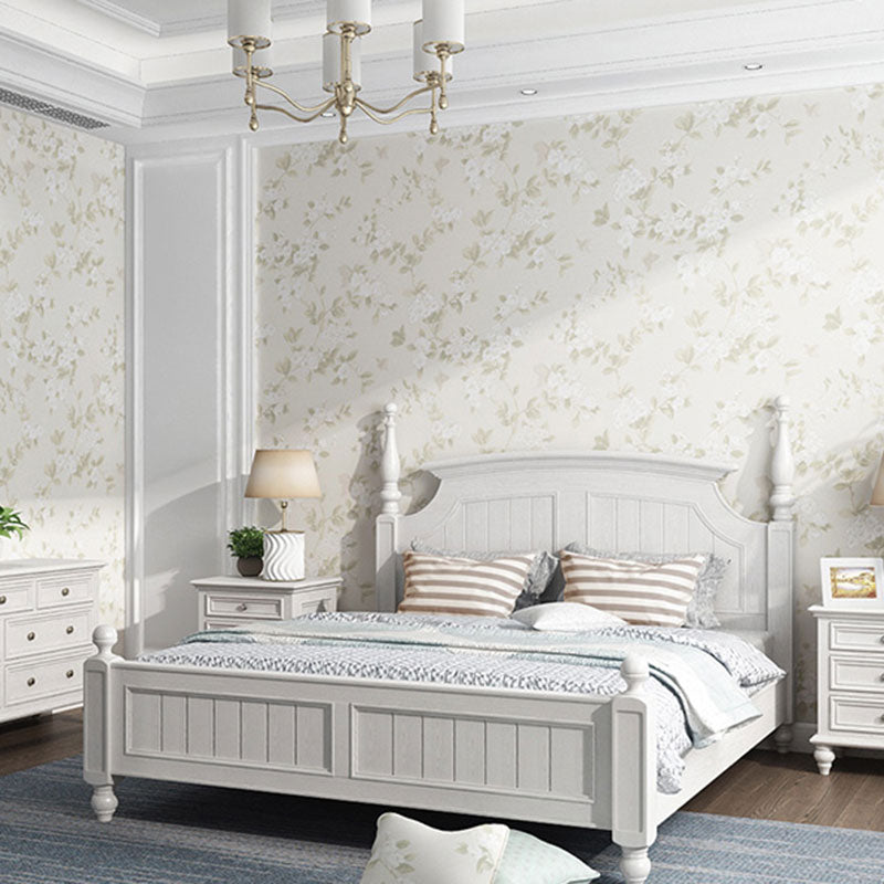 Natural Color Countryside Wall Decor 57.1 sq ft. Dense Flower Design Wallpaper Roll for Accent Wall