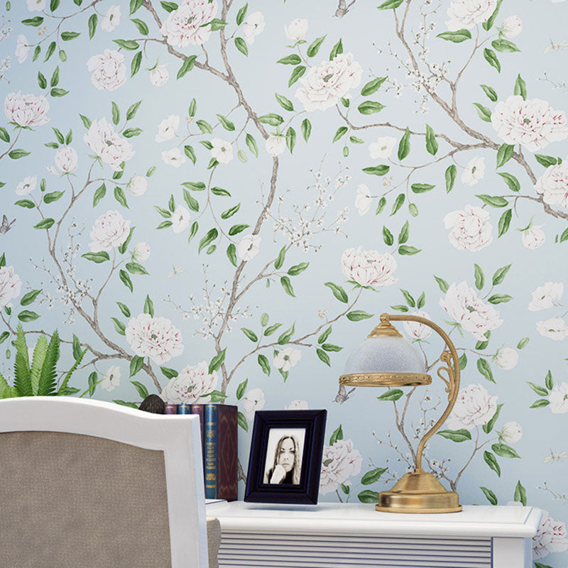 Blossoming Trees Wall Covering Living Room Decorative Garden Wallpaper, Peel and Stick, 31'L x 20.5"W