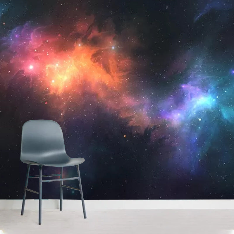 Decorative Luminous Nebula Wall Art Non-Woven Material Simplicity Wall Mural for Ceiling