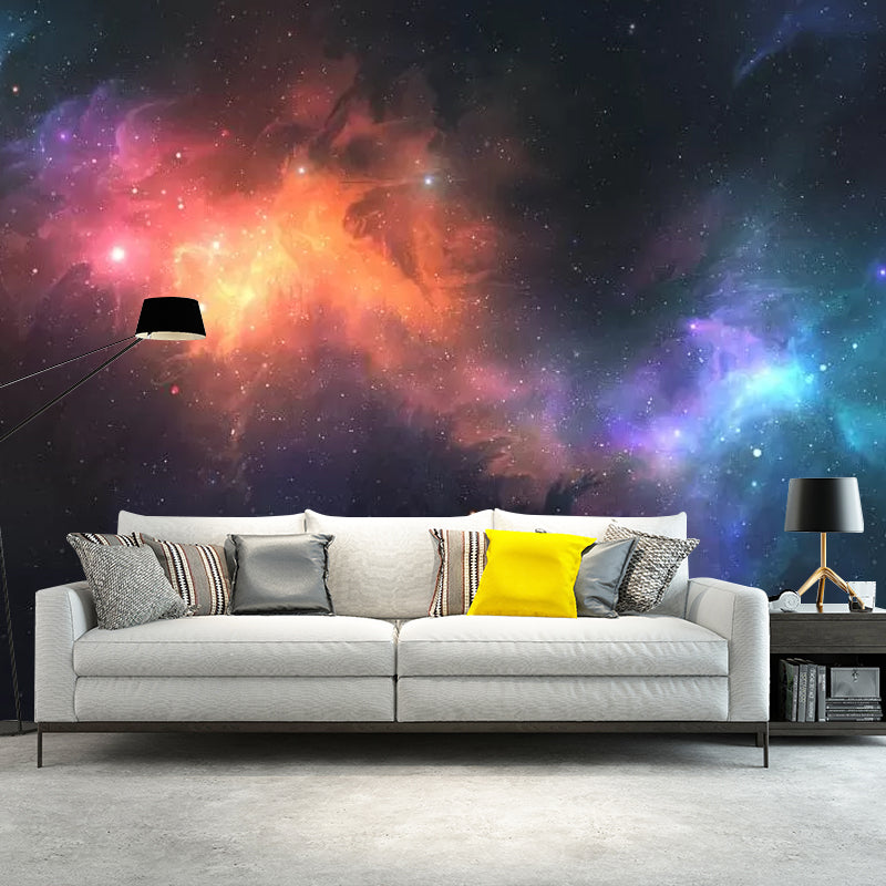 Decorative Luminous Nebula Wall Art Non-Woven Material Simplicity Wall Mural for Ceiling