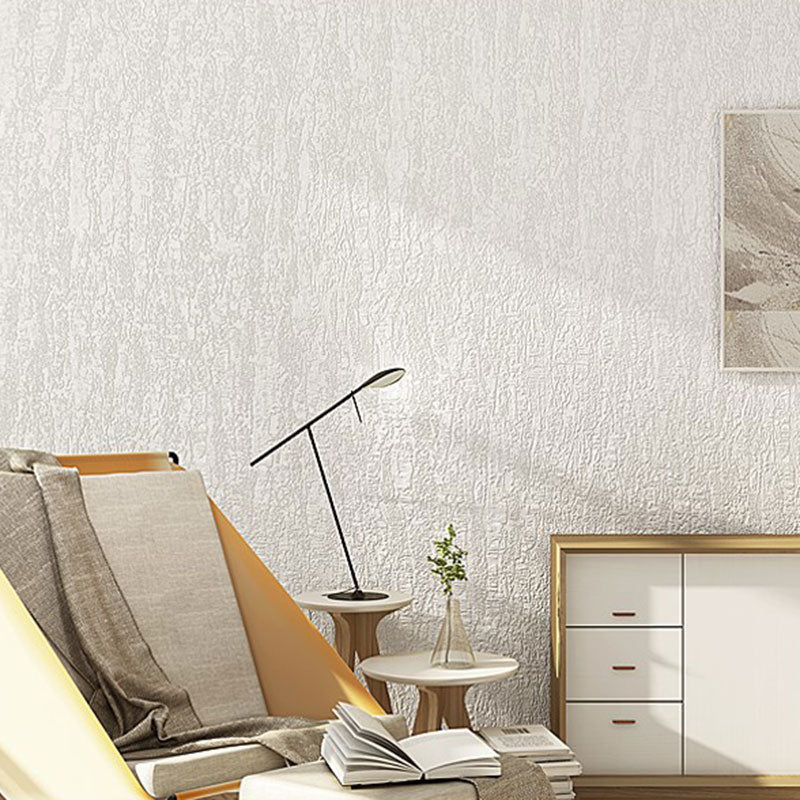 Zilver getextureerd wanddecor in zachte kleur gipsbehangrol voor woonkamer, 20,5 inch x 33 ft