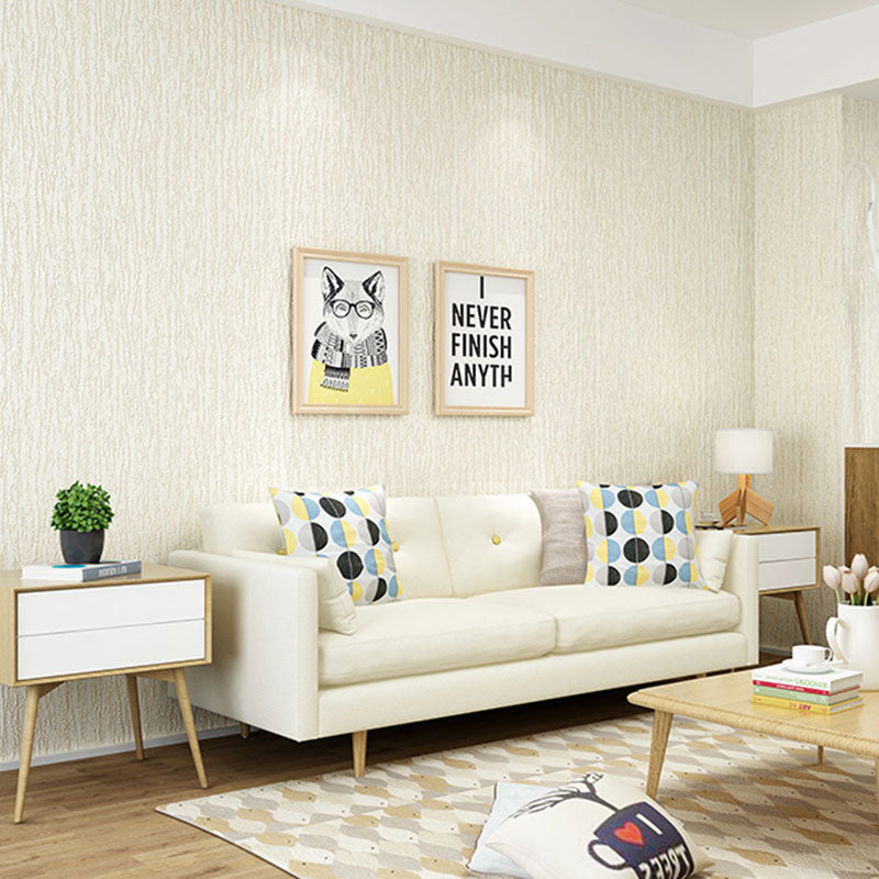 Soft Color Metallic Effect Wallpaper Roll Stain-Resistant Wall Covering for Living Room