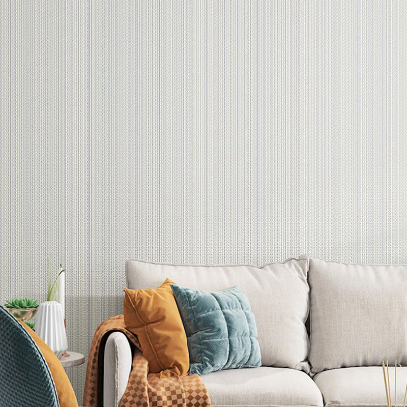 Contemporary Stripe Wall Covering for Living Room Decor, Personalized Size Wallpaper Roll in Natural Color