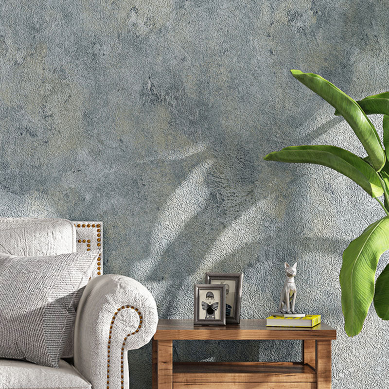 Natural Color Cement Surface Wallpaper Roll Moisture-Resistant Wall Decor for Coffee Shop
