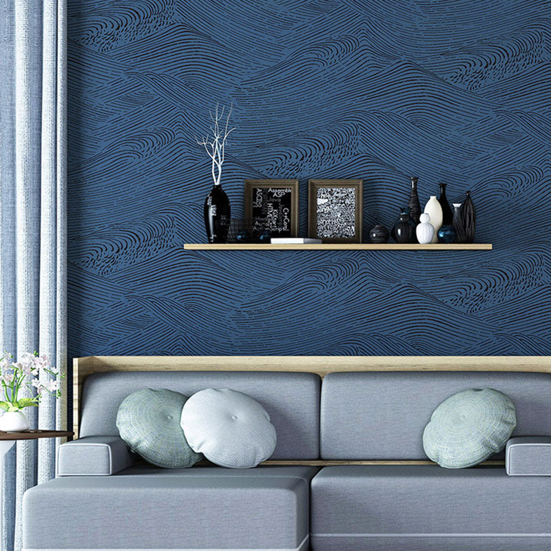 Mountain Wallpaper Roll in Soft Color Non-Woven Fabric Wall Decor for Living Room, 33' by 20.5"