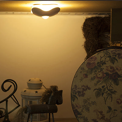 White Modern Square Wall Lamp Metal Wall Sconce for Kid Bedroom