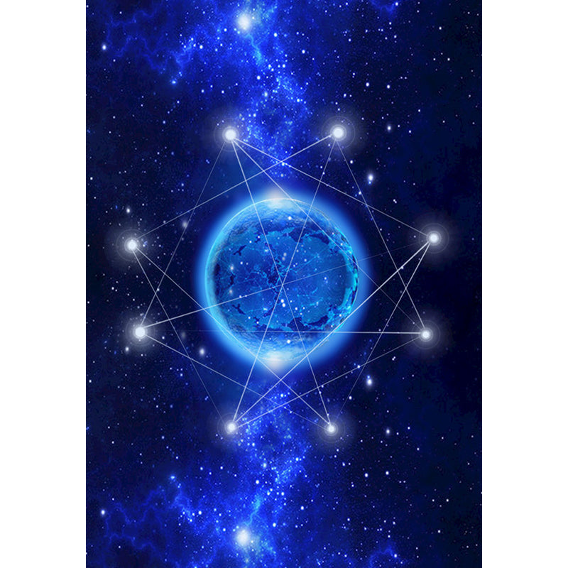 Photo Horoscope and Plant Mural Extra Large Wall Covering for Ceiling Decoration, Customized Size Available