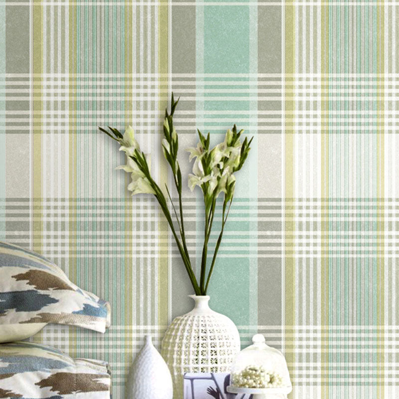 Modern Lattice Wall Covering for Bedroom Decor, 33' x 20.5" Wallpaper Roll in Soft Color