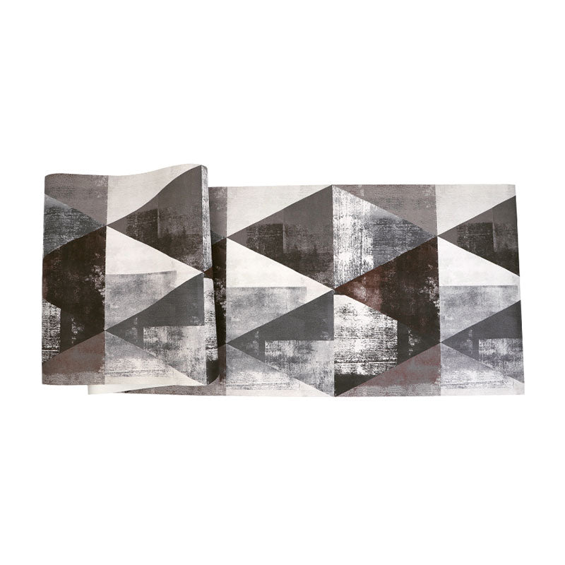 20.5" x 33' Contemporary Wallpaper Roll for Home Decoration with Triangle Design in Natural Color
