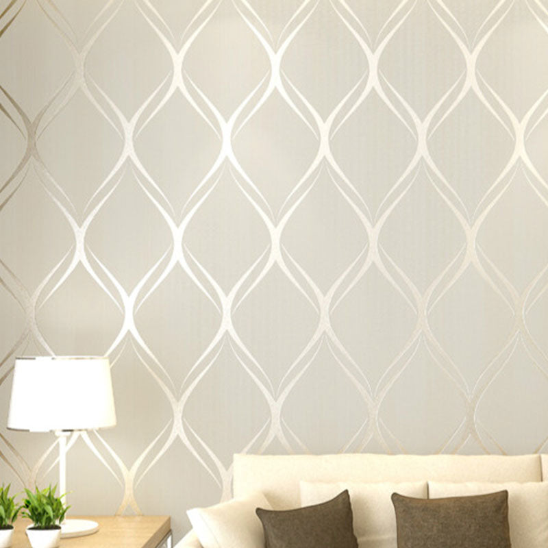 Minimalist Wall Covering in Soft Color Lines and Harlequin Wallpaper, 20.5"W x 33'L