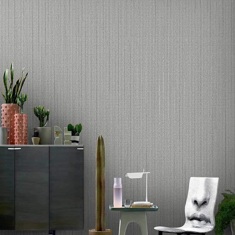 Textured Surface Wall Covering in Soft Color Non-Woven Fabric Wallpaper for Home Decor, 31'L x 20.5"W