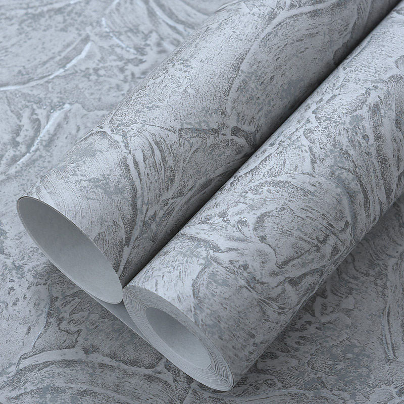 Neutral Color Textured Wall Decor Moisture-Resistant Wallpaper Roll for Bedroom, Non-Pasted