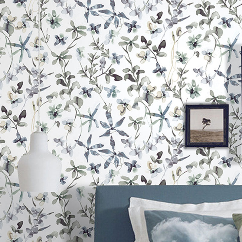 Entwined Leaves Wallpaper Roll for Guest Room Decoration in Neutral Color, 33'L x 20.5"W