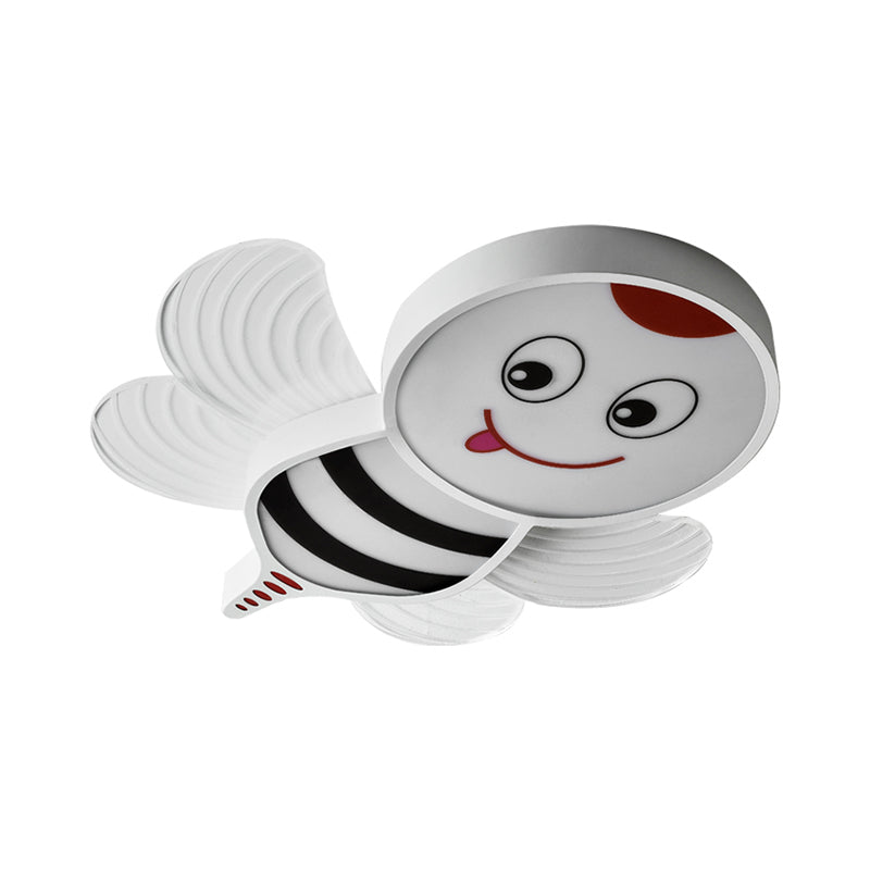 Cartoon Biene Form flushmount Beleuchtung Acryl LED-Schlafzimmer Flush Halterung in Weiß/Pink/Gelb