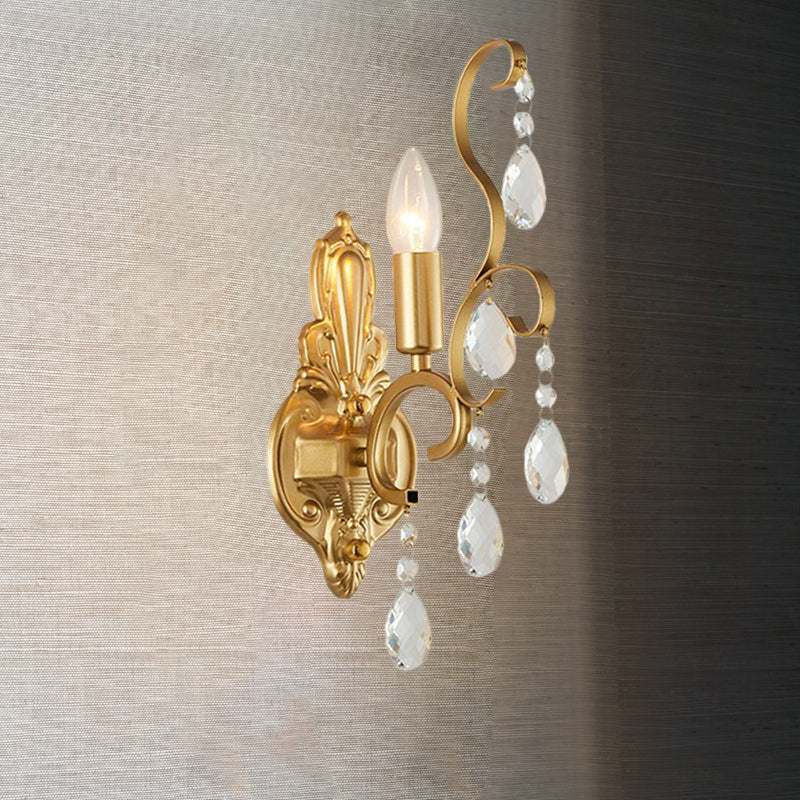 Fixage de lampe murale en métal à bougie en métal