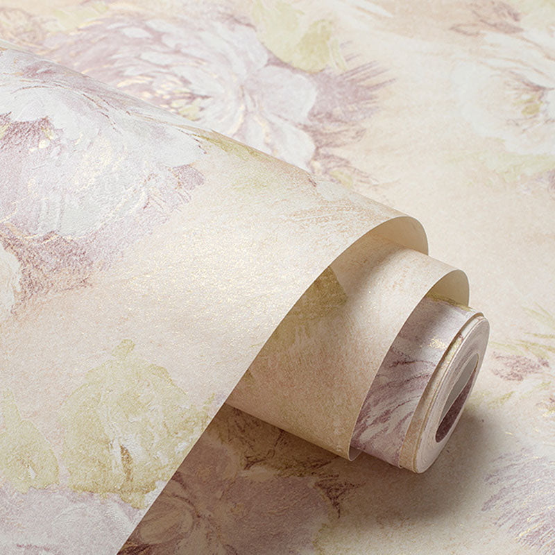 Blossoming Roses Wall Decor 20.5 in x 33 ft Rural Wallpaper Roll for Girls Bedroom