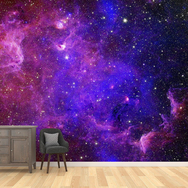 Luminous Galaxy Wall Mural Decal for Accent Wall Minimalist Wall Decor, Customized Size Available