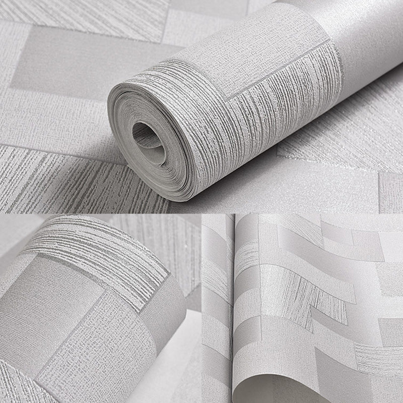 Minimalist Mosaic Effect Wall Decor in Natural Color Bathroom Wallpaper, 33'L x 20.5"