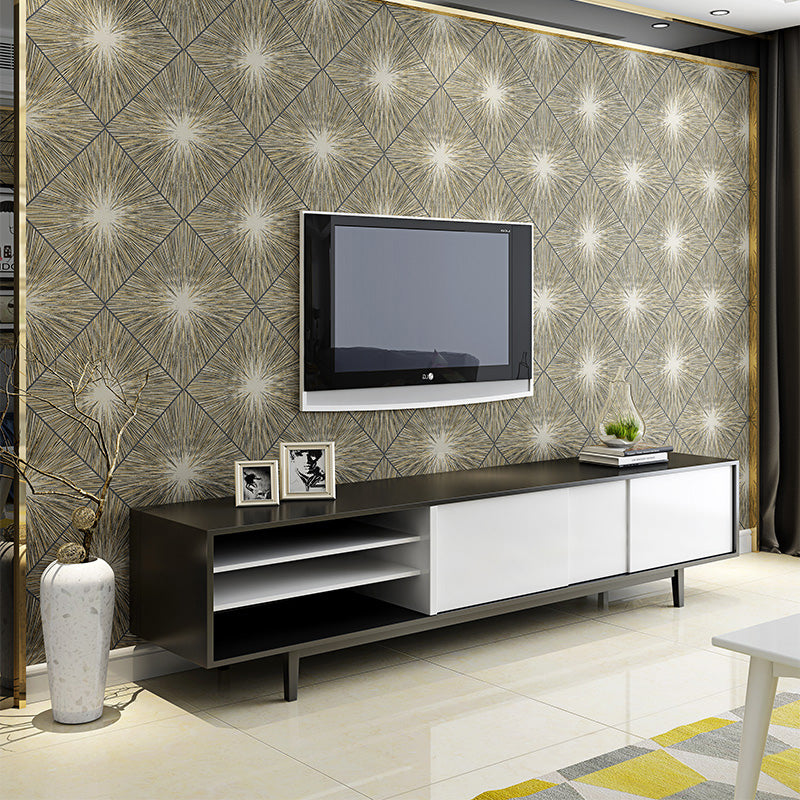 Color Block Wall Covering 33' x 20.5" Non-Woven Wallpaper Roll for Guest Room Decor, Non-Pasted