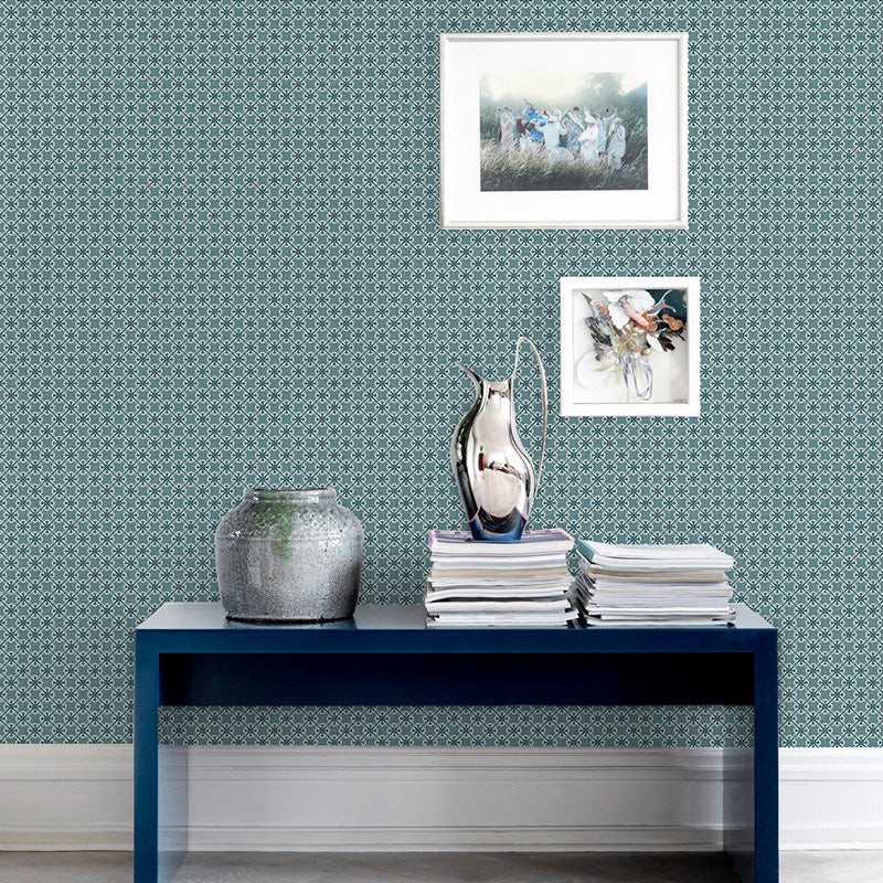 Dense Flower Design Wall Covering Non-Woven Wallpaper for Girls, 33-foot x 20.5-inch