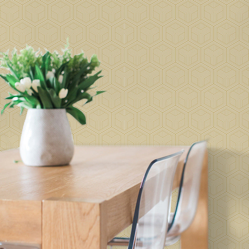 Natural Color Simplicity Wall Covering 57.1 sq ft. Geometries Wallpaper for Bedroom Decoration