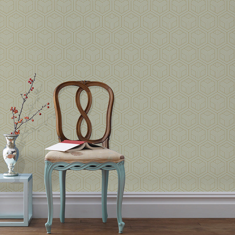 Natural Color Simplicity Wall Covering 57.1 sq ft. Geometries Wallpaper for Bedroom Decoration