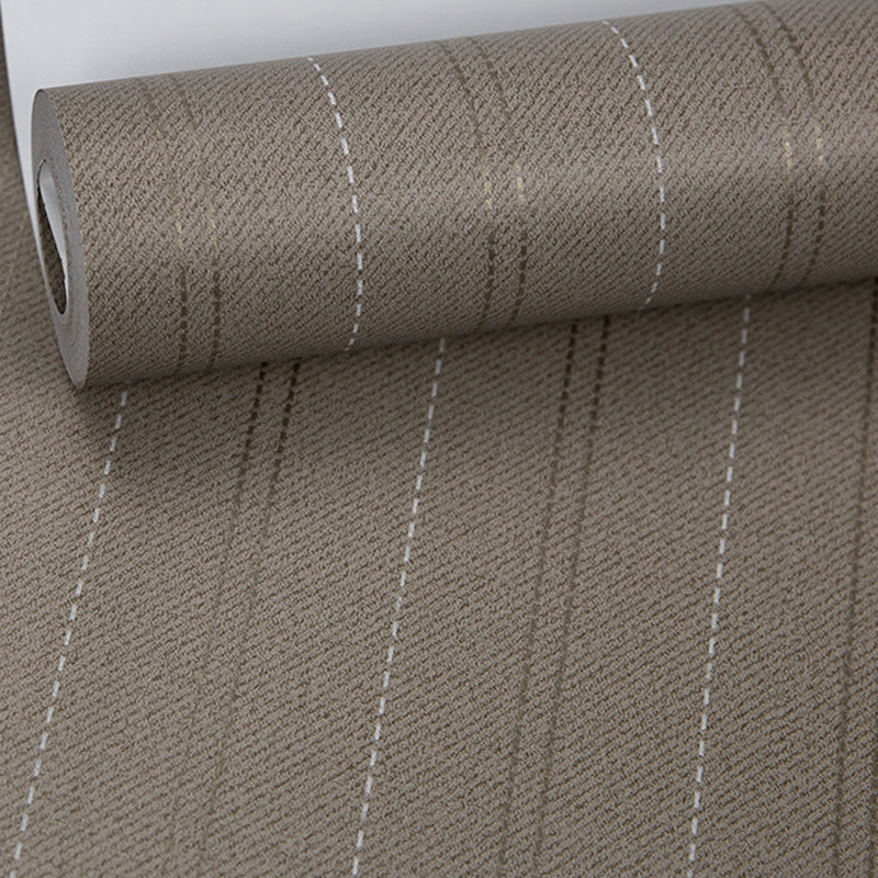 Latitudinal Stripes Wallpaper for Living Room Decor Contemporary Wall Covering, 20.5"W x 33'L