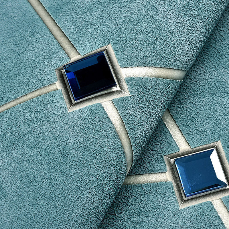 Moisture-Resistant Harlequin Wall Covering 20.5"W x 31'L Nordic Flock Wallpaper Roll for Guest Room Decor