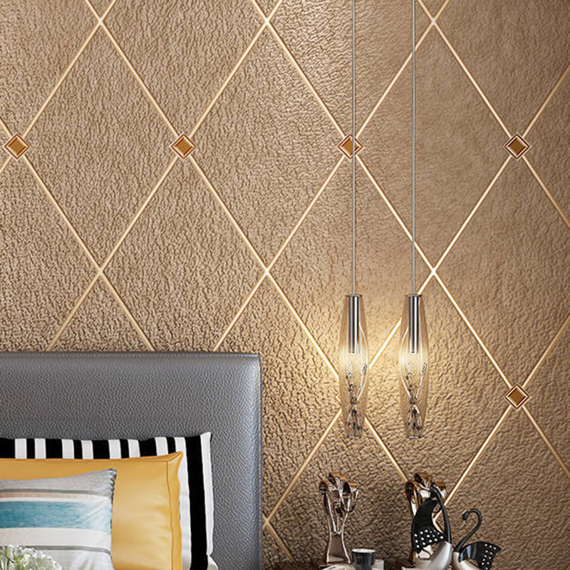 Moisture-Resistant Harlequin Wall Covering 20.5"W x 31'L Nordic Flock Wallpaper Roll for Guest Room Decor