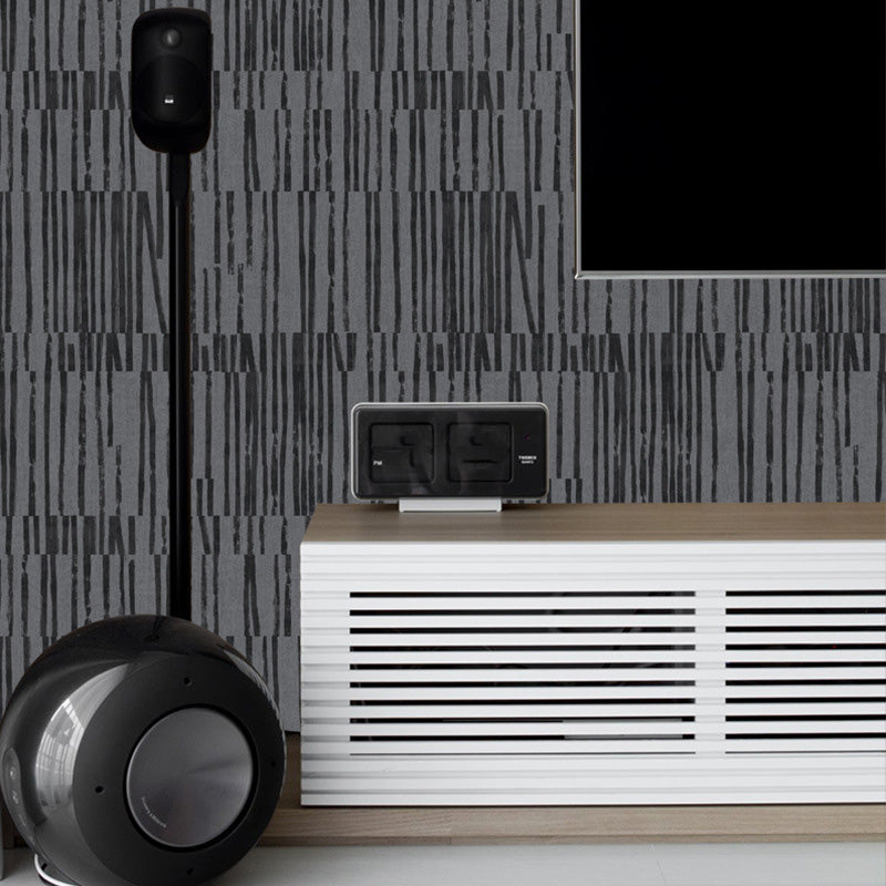33' x 20.5" Stripes Wallpaper Roll in Natural Color Non-Woven Material Wall Decor for Bedroom, Non-Pasted