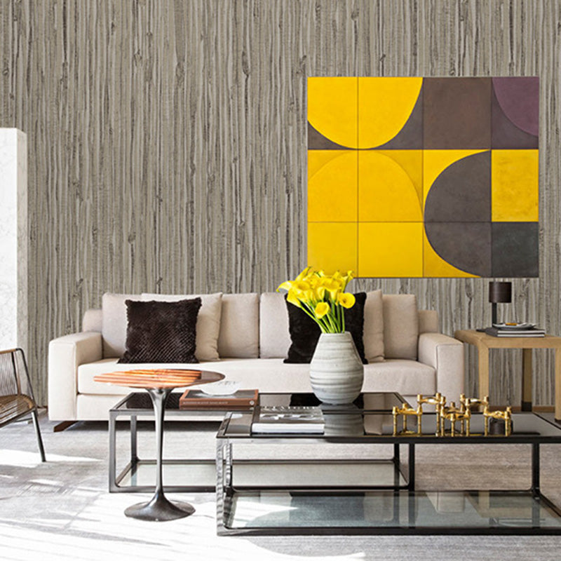 Natural Color Contemporary Wall Covering 20.5" by 33' Wood Look Wallpaper Roll for Home Decoration