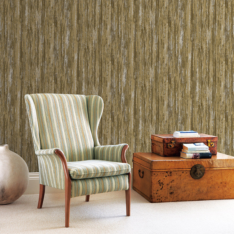 Stain-Resistant Reclaimed Wood Wallpaper 33 ft. x 20.5 in Minimalist Wall Decor for Living Room