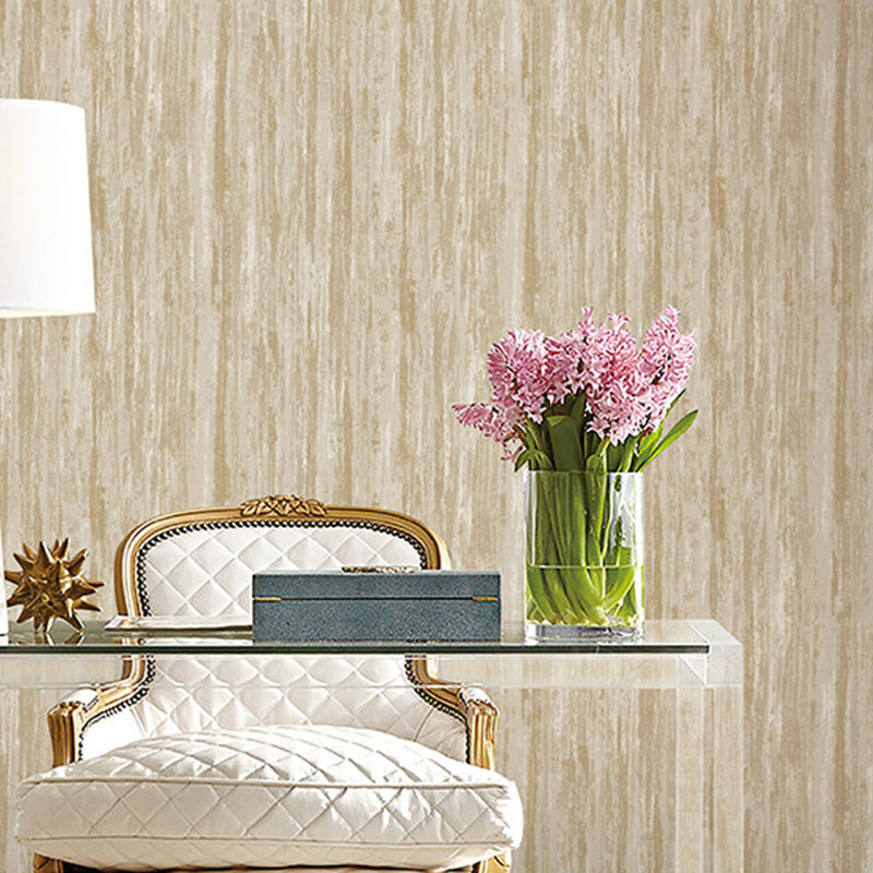 Stain-Resistant Reclaimed Wood Wallpaper 33 ft. x 20.5 in Minimalist Wall Decor for Living Room