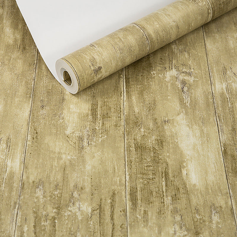 Faux Wood Wall Decor for Bedroom Contemporary Wallpaper Roll, Non-Pasted, 20.5"W x 33'L