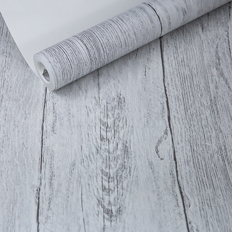 Wooden Stripes Wall Covering in Neutral Color Non-Woven Material Wallpaper for Coffee Shop, 57.1 sq ft.