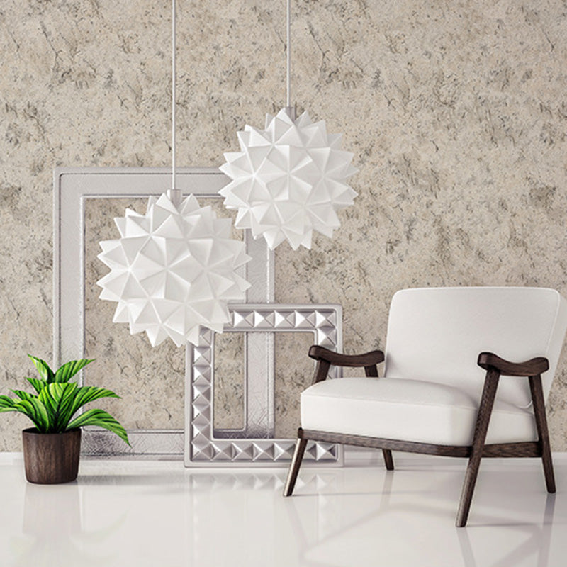 Contemporary Marble Effect Wall Decor for Bedroom, 20.5"W x 33'L Wallpaper in Natural Color