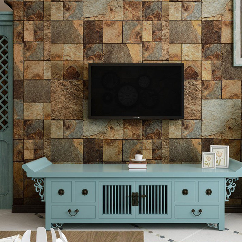 57.1 sq ft. Nostalgic Wallpaper Roll for Accent Wall with Marble Look Design in Neutral Color