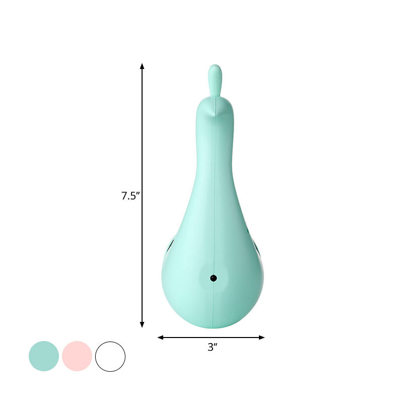 Pink/Green/White Peacock Wall Lighting Modern Stylish Plastic LED Sconce in Multi-Colored Light