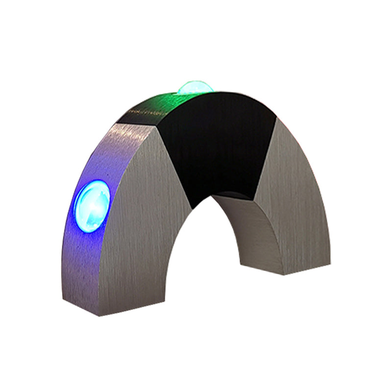 ARCH NEGRO Y SILLACE LUZ PEQUEÑA Simplicidad de aluminio RGB Color LED Disponse de iluminación de LED