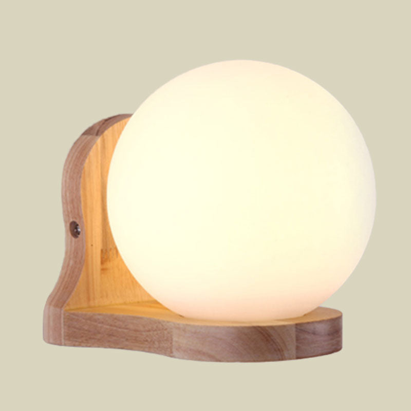 Balcone Studio Studio Sphere Sconce Sconce Lighting Glass 1 Light Light White White Lamp