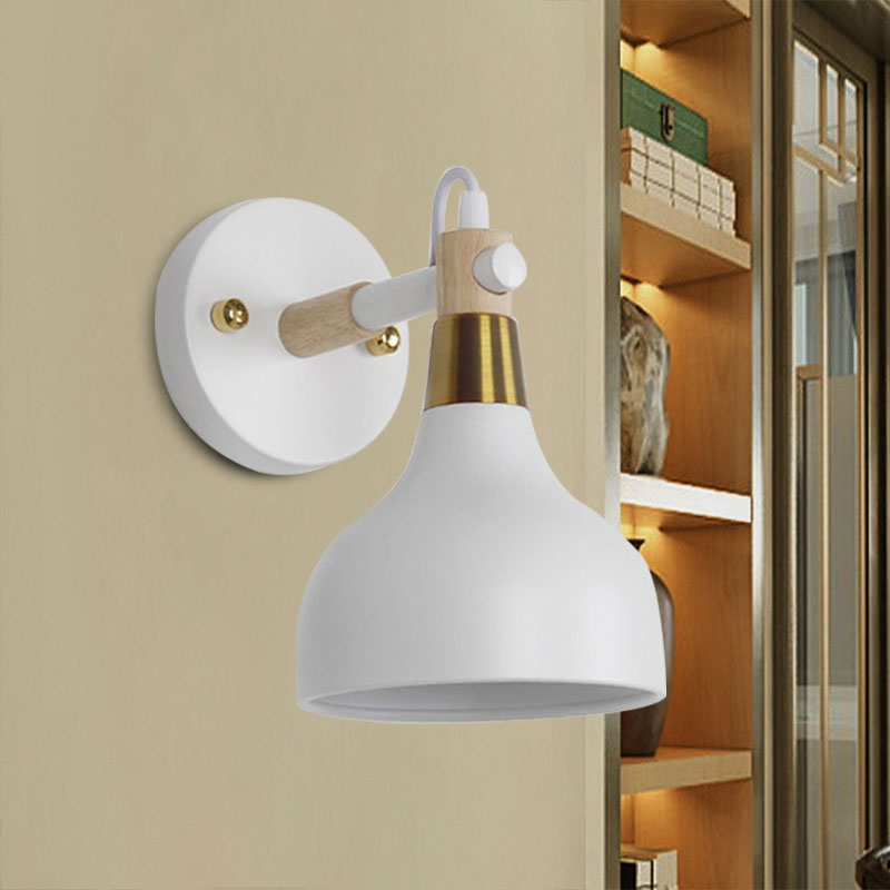 Hoek verstelbare metalen uienmuur Licht 1 licht Noordse SCONCE -verlichting in snoepkleur voor badkamer