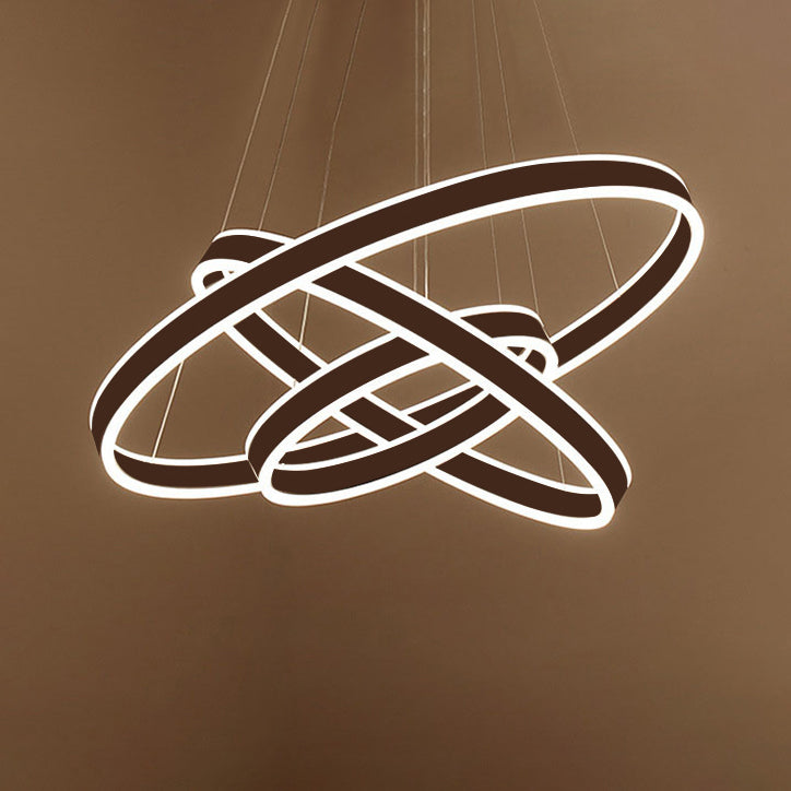 ANELLO BLACO/BRACCHI SPENDANTE CONTEMPOUNTO CONTEMPOUNTO 2/3/4 LUCI LADELIER ACRILICO IN LUCE COLDA/BIANCA