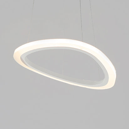 Acrylic Triangle Chandelier Lighting Fixture Modern LED 1/2/3-Head Ceiling Pendant in Warm/White Light