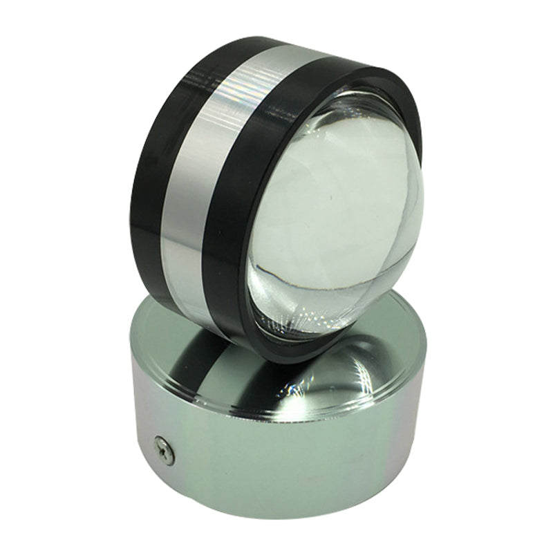 Ball Mini Wall Mount lampe Crystal Minimaliste Crystal Sconce en Chrome pour chambre, bleu / violet / feu rouge