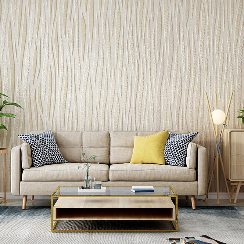 Soft Color Flowing Wallpaper Roll Moisture-Resistant Wall Decor for Guest Room, Non-Pasted