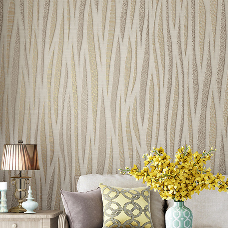 Soft Color Flowing Wallpaper Roll Moisture-Resistant Wall Decor for Guest Room, Non-Pasted