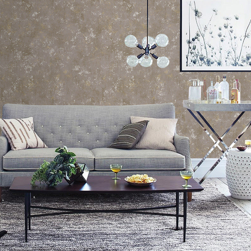 Nordic Plain Color Design Wallpaper for Living Room, 33'L x 20.5"W Wall Covering in Natural Color