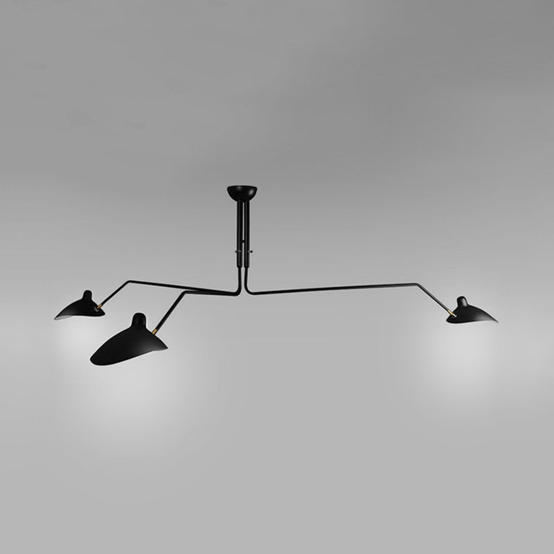 Metalen eendenbill hangende lamp post modern 2/3/5 lichten zwarte woonkamer kroonluchter licht