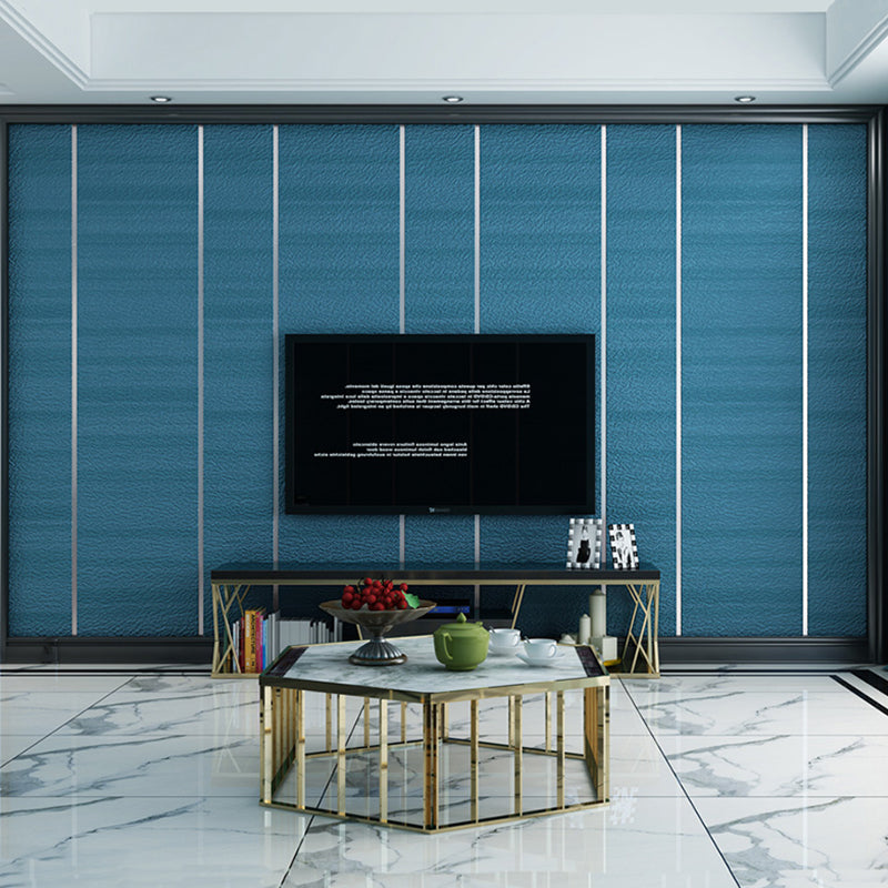 Modern Dark Color Flock Wallpaper Glitter Solid Moisture-Resistant Wall Covering for Living Room